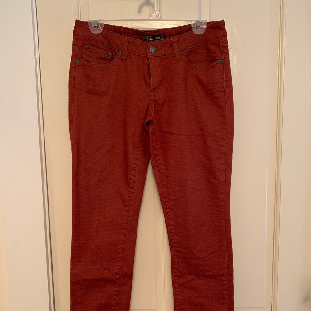 Prana burnt orange jeans size 6